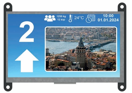 Liftmedia 7S0 Asansör Kat Göstergesi